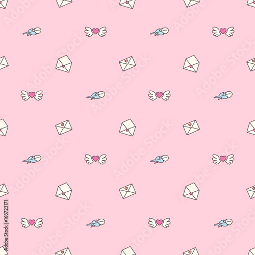 vector seamless pattern. Cute cartoone concept. 008
