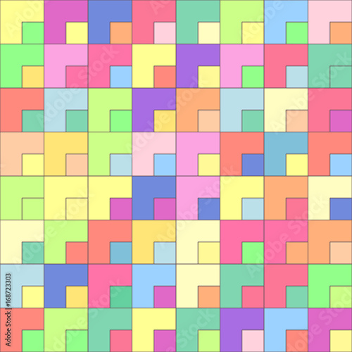 vector mosaic seamless pattern. Geometric texture concept. 074