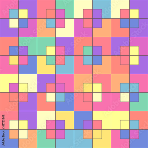 vector mosaic seamless pattern. Geometric texture concept. 071