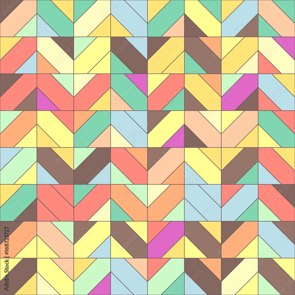 Fototapeta premium vector mosaic seamless pattern. Geometric texture concept. 079