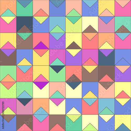 vector mosaic seamless pattern. Geometric texture concept. 081