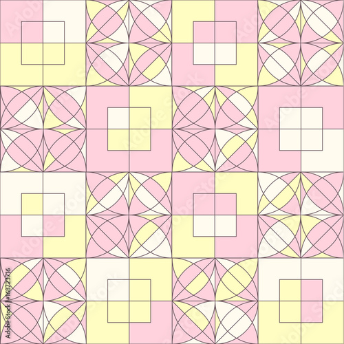 vector mosaic seamless pattern. Geometric texture concept. 080