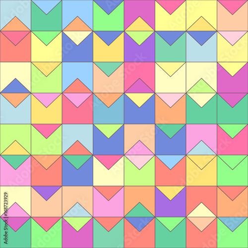 vector mosaic seamless pattern. Geometric texture concept. 097