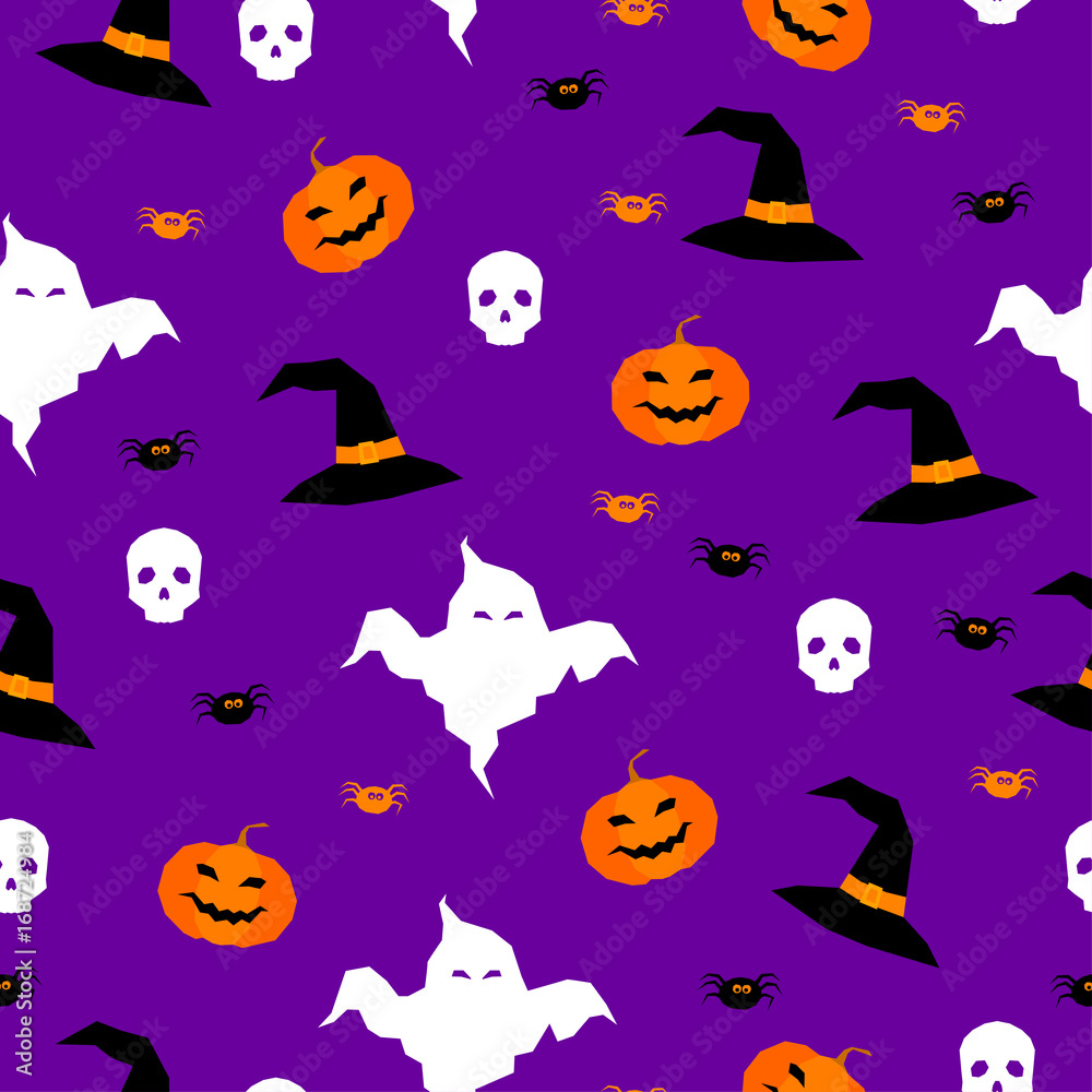 Happy halloween seamless pattern background. Happy halloween seamless pattern background.