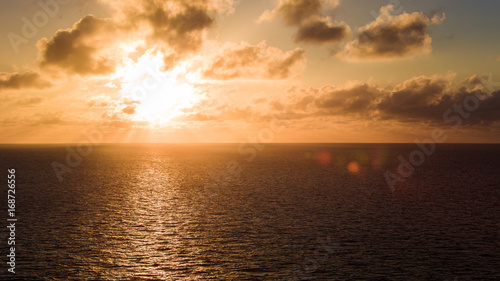 Sonnenuntergang   ber dem Karibischen Meer