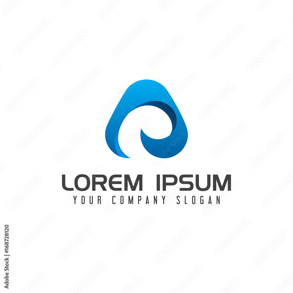 Modern letter A technology Logo design concept template Modern letter A technology Logo design concept template