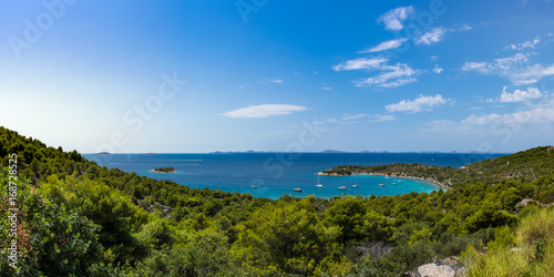 Marvelous Ocean Landscape of Murter Croatia Mediterannean European Paradise Vacation Summer Day