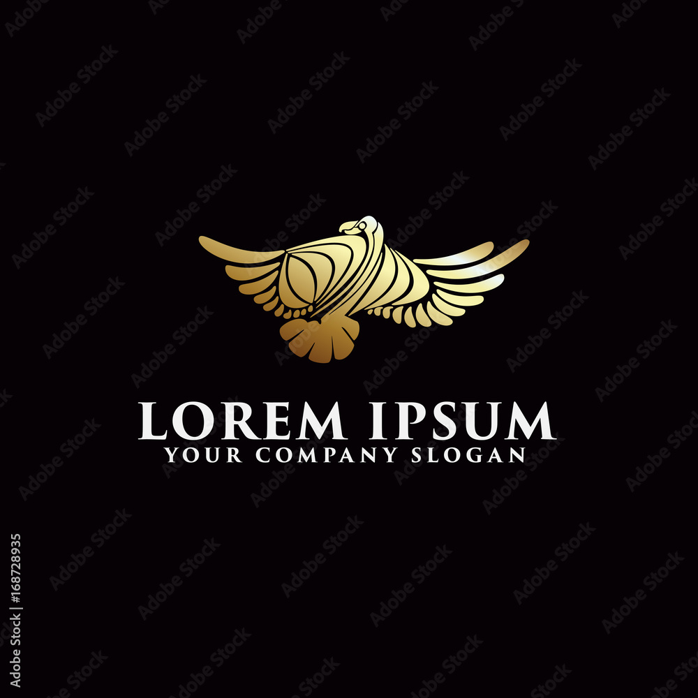 luxury bird logo design concept template Stock Vector | Adobe Stock