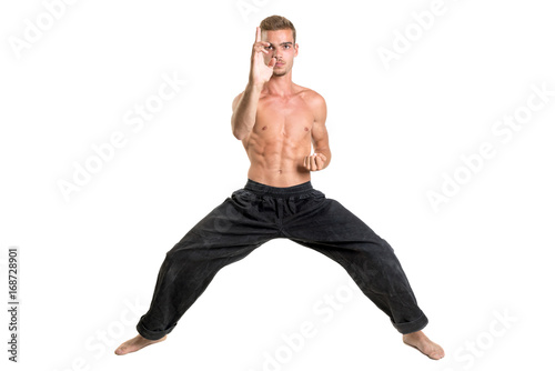 Martial arts student