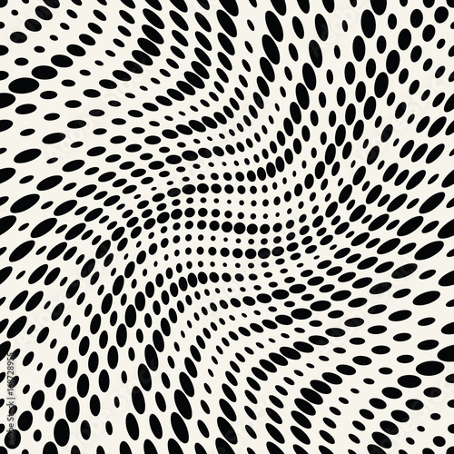 geometric dots halftone gradient seamless pattern design