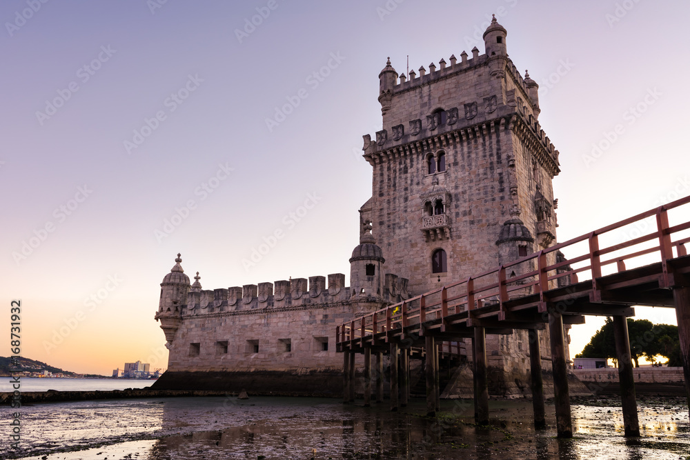 Torre de Belem UNESCO World Heritage Sight European History Architectural Landmark Lisbon Portugal
