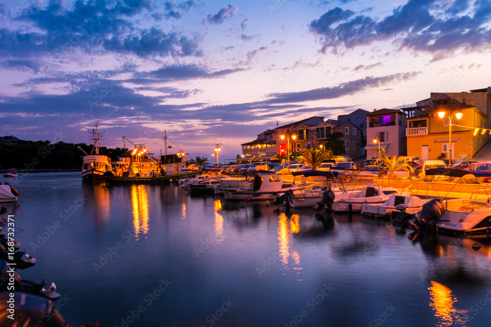 Fototapeta premium Tribunj Croatia Landscape Beautiful Ocean Vacation Destination European Tourism Mediterranean