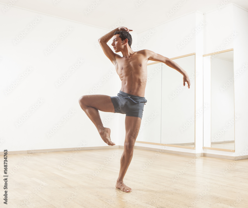 Fototapeta premium young and beautiful professional ballet dancer performing