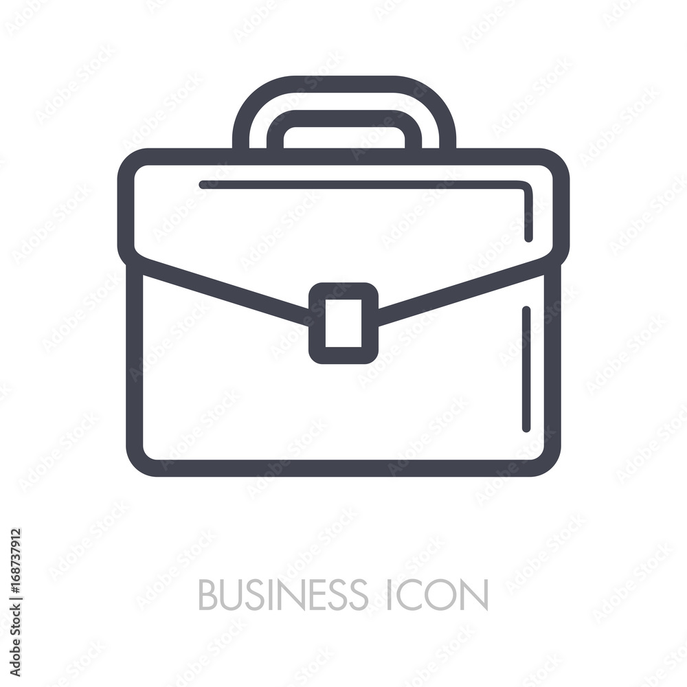 Briefcase outline icon. Business sign Briefcase outline icon. Business sign