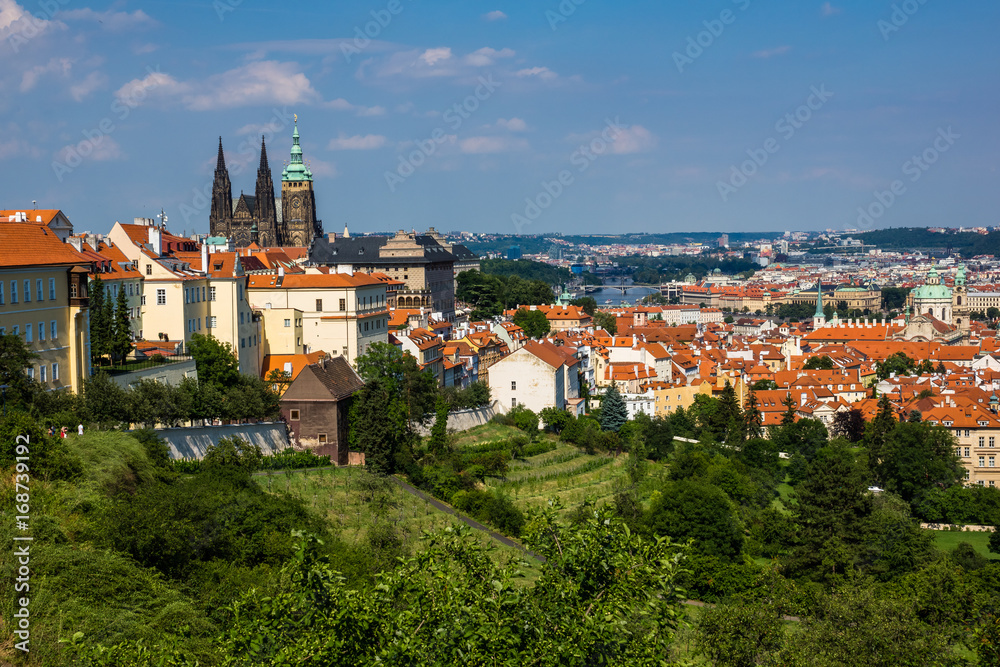 Hradcany Prague Castle, Church Saint Vitus in Prague, Czech Republic