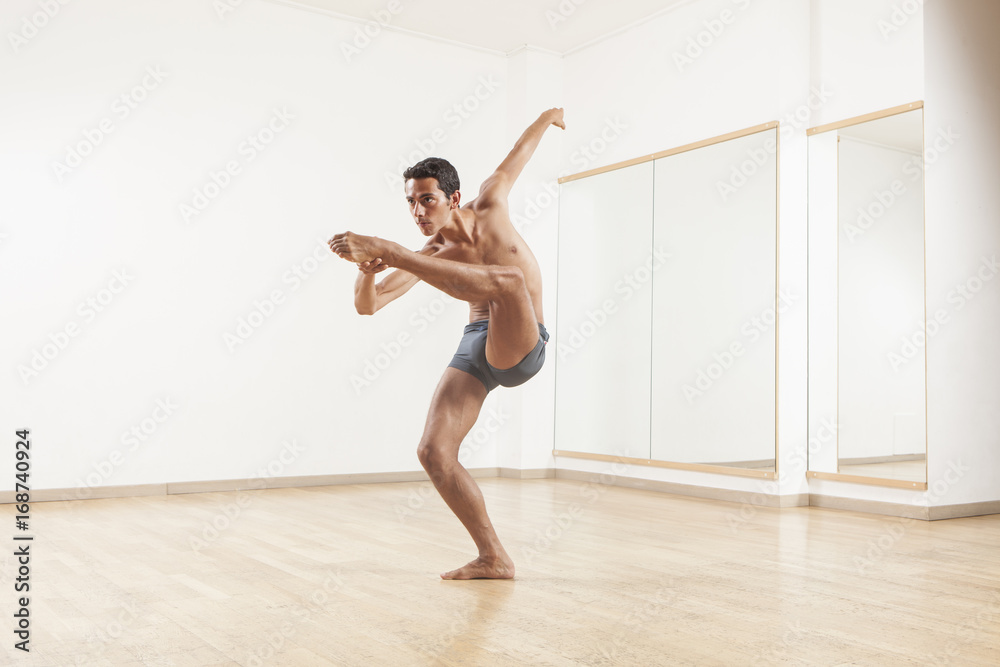 Fototapeta premium young and beautiful professional ballet dancer performing