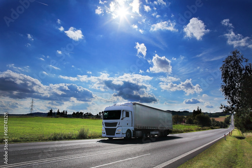 Truck on the road