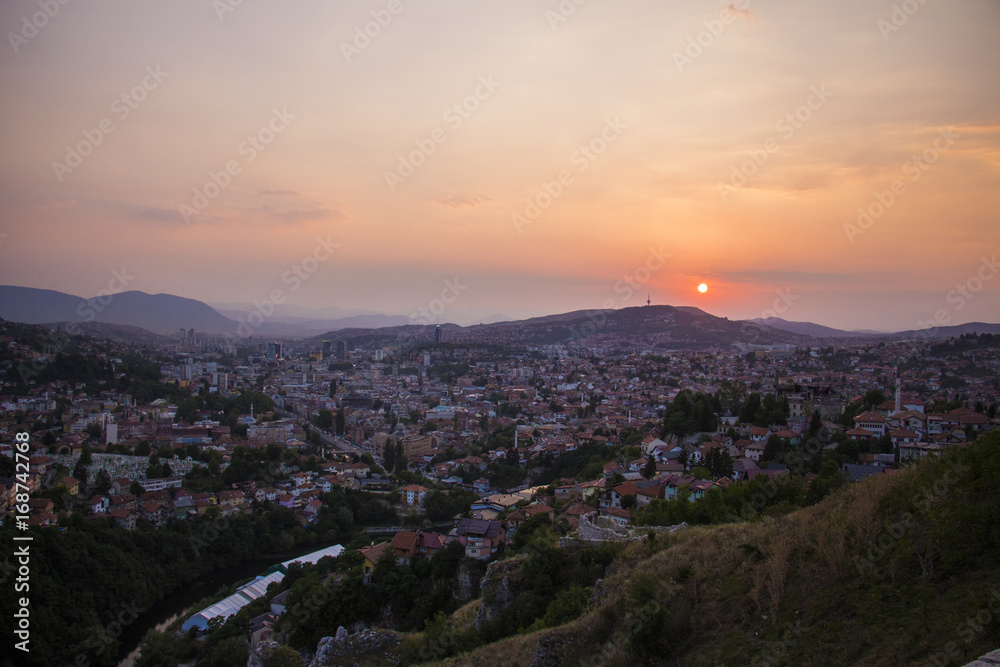 Sarajevo View / Bosnia / White castel