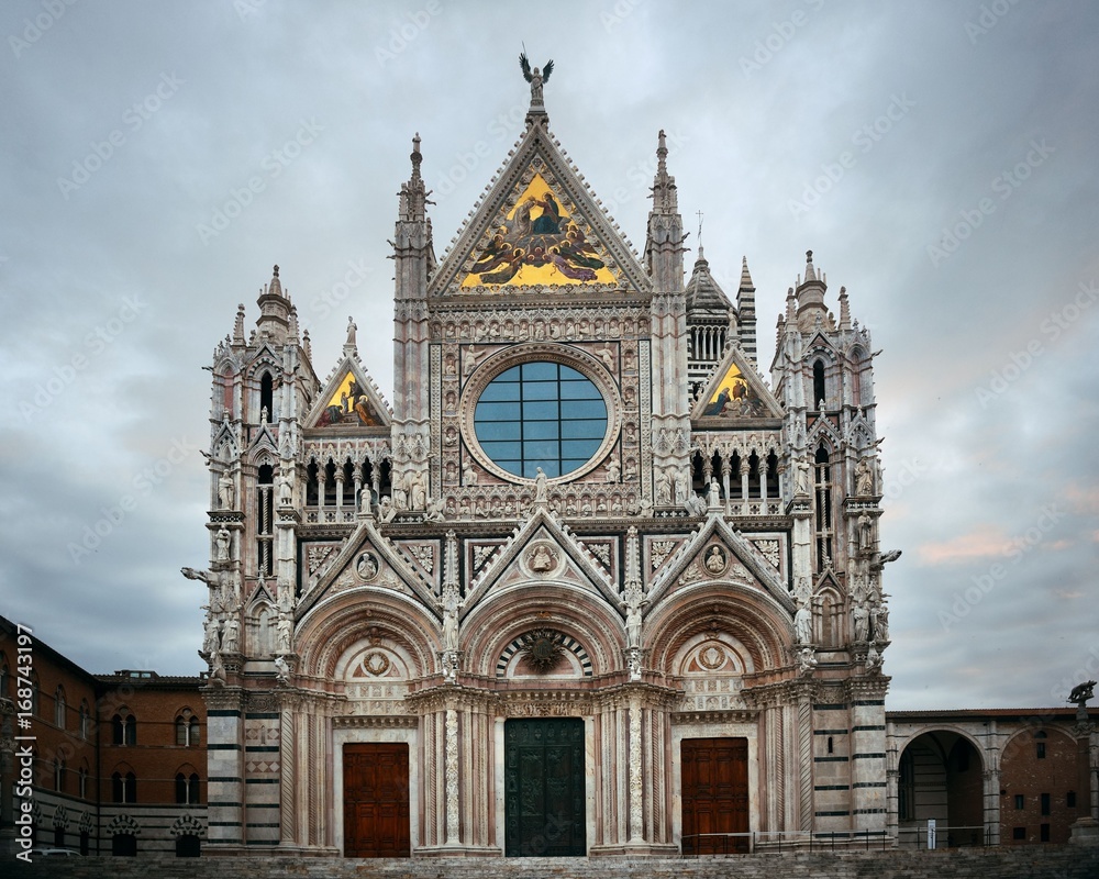 Siena Cathedral in an overcast day