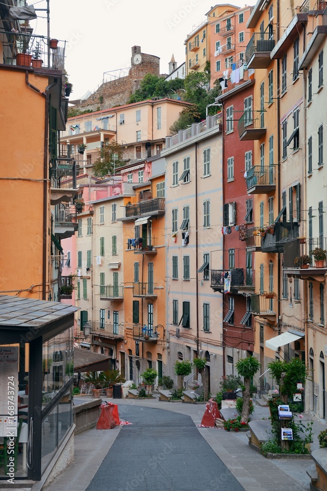 Riomaggiore street in Cinque Terre