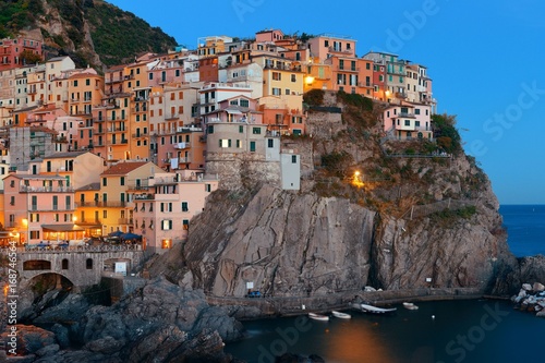 Manarola in Cinque Terre night