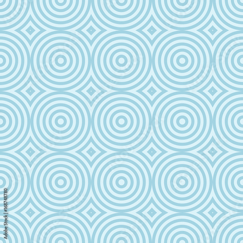 Blue and white geometric seamless pattern