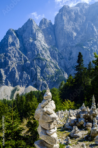 Rock sculptures at Vrsic pass. © dejank1
