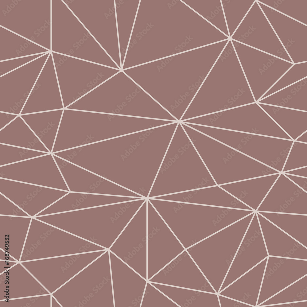 Brown geometric seamless background with lines