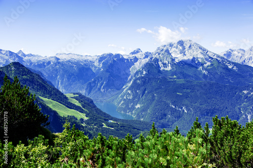 Watzmann massif in the Bavarian Alps