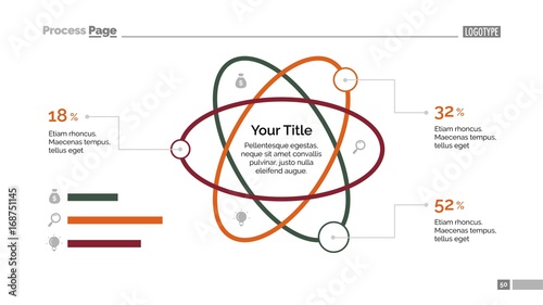 Atom Percentage Chart Slide Template