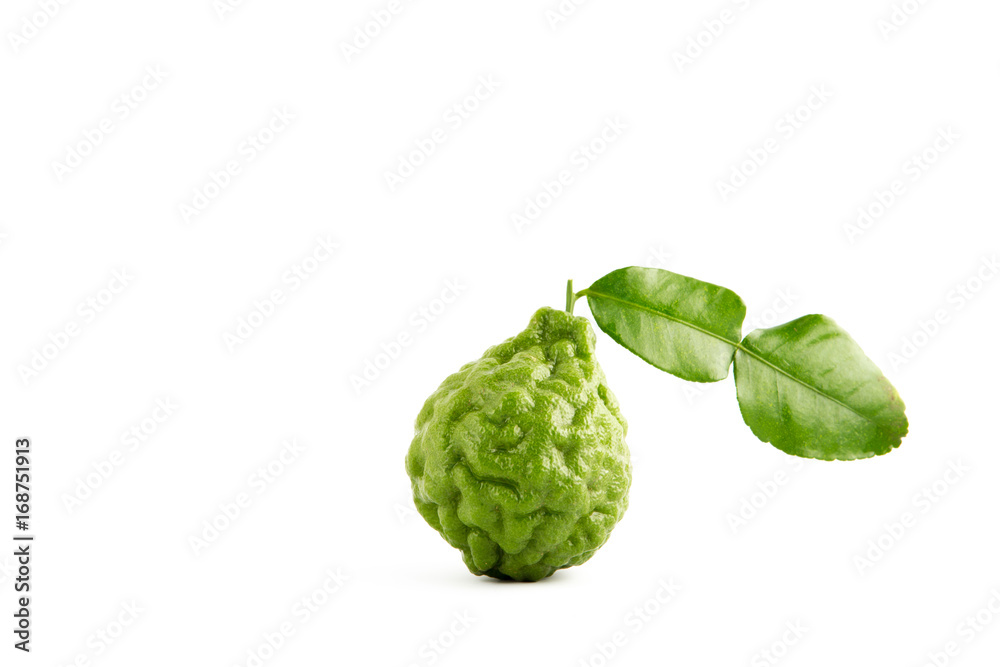 bergamot on the white background. bergamot on the white background.