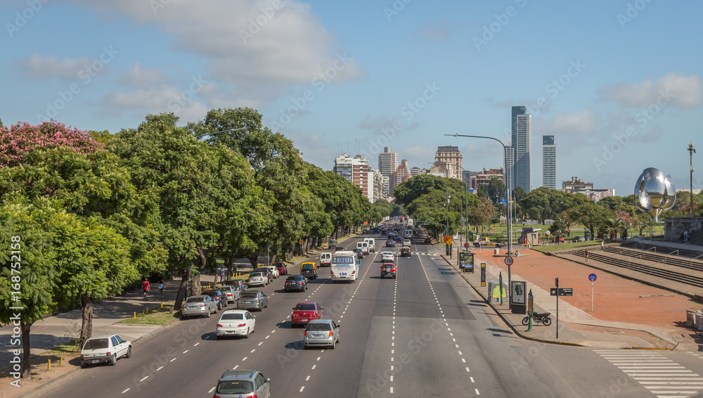 Naklejka premium Street in Buenos Aires, Argentina