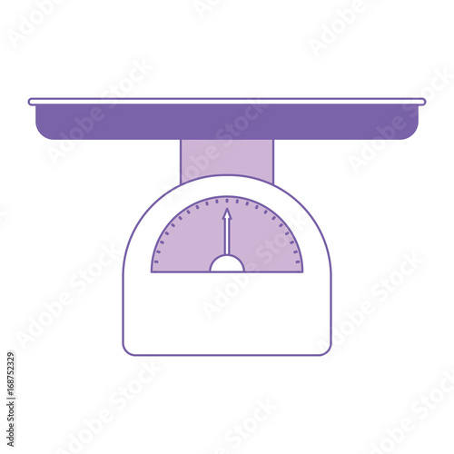 purple silhouette of weight scale for babies