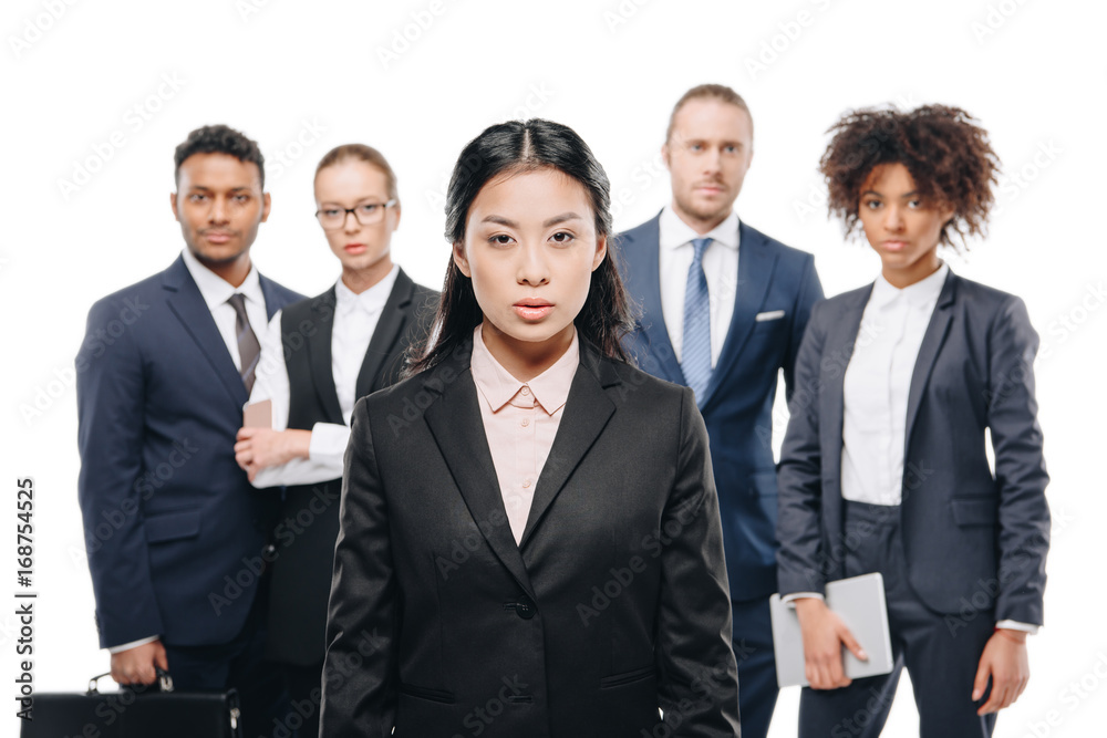 asian businesswoman with colleagues asian businesswoman with colleagues