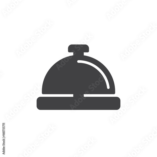 Service bell icon vector, filled flat sign, solid pictogram isolated on white. Symbol, logo illustration. Pixel perfect vector graphics