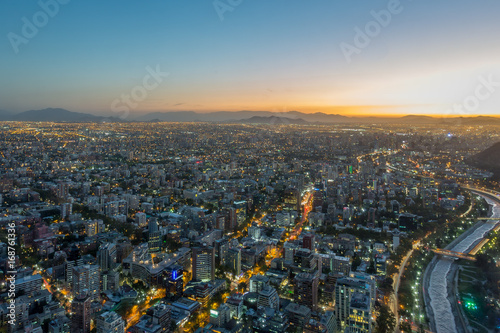 Santiago Chile Panoramic View 