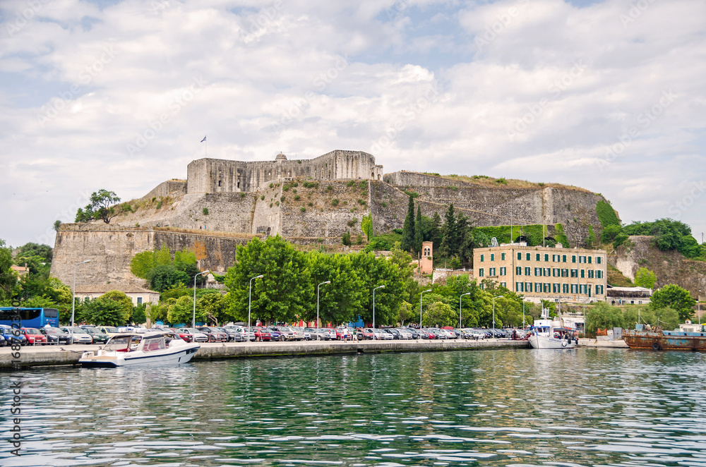 View of the Neo Frourio in the city of Corfu View of the Neo Frourio in the city of Corfu