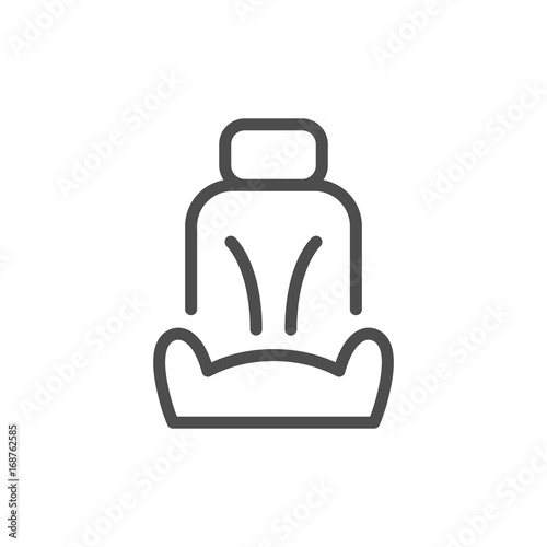 Car seat line icon