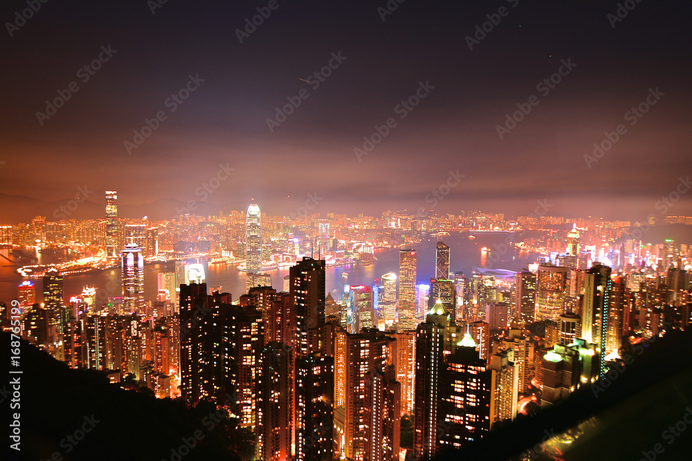 Fototapeta premium Panorama of Hong Kong city