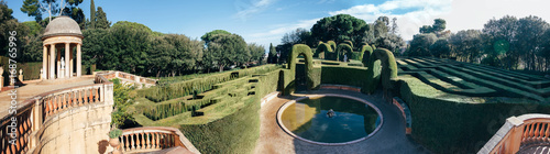 Photography Park labyrinth in Barcelona, Spain