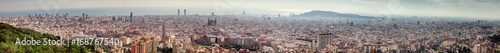 panorama view of Barcelona city