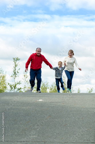 Friendly sports family