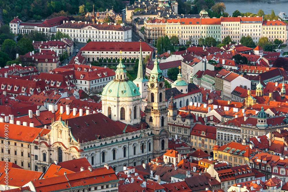 Naklejka premium Prague is the capital of the Czech Republic, the European state. Historical sights.