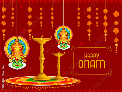 Happy Onam Festival Background