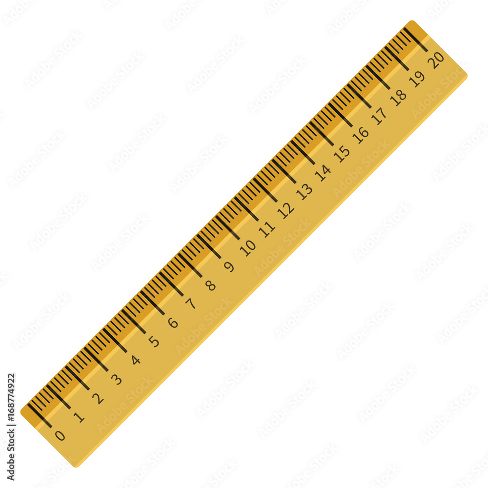 Vector Single Flat Illustration - Ruler Vector Single Flat Illustration - Ruler