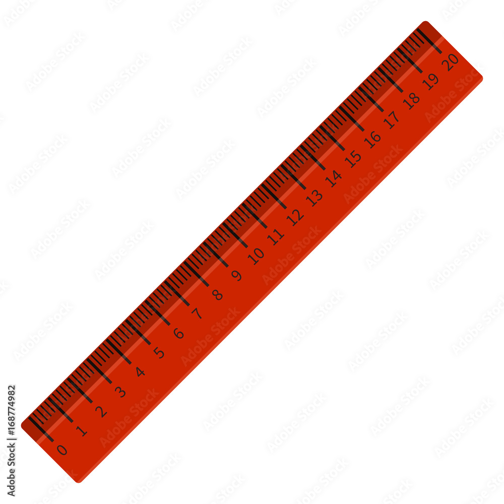 Vector Single Flat Illustration - Ruler Vector Single Flat Illustration - Ruler