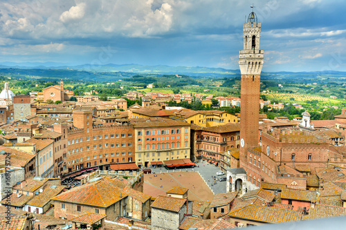 panorama of the city of siena in tuscany © DD25