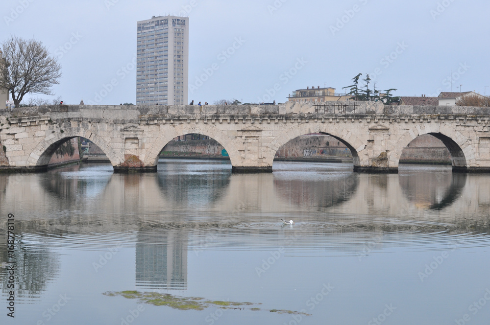 Roman bridge in Rimini