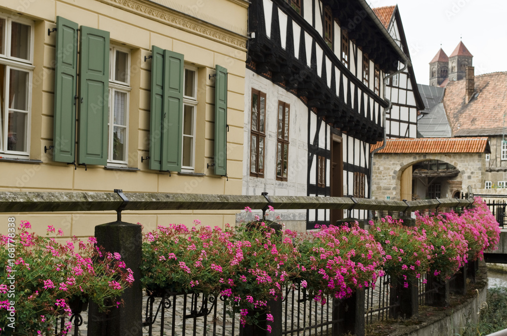 Quedlinburg, Fachwerkhäuser, Weltkulturerbe (Harz, Deutschland)