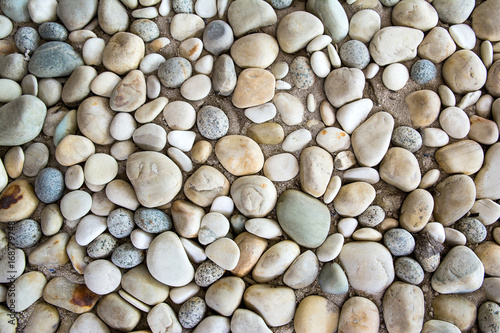 Decorative sand and pebble stones abstract texture